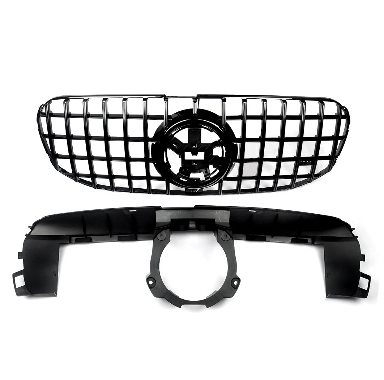 Mercedes-Benz GLS 2020-2024 AMG Front Grille Glossy Black
