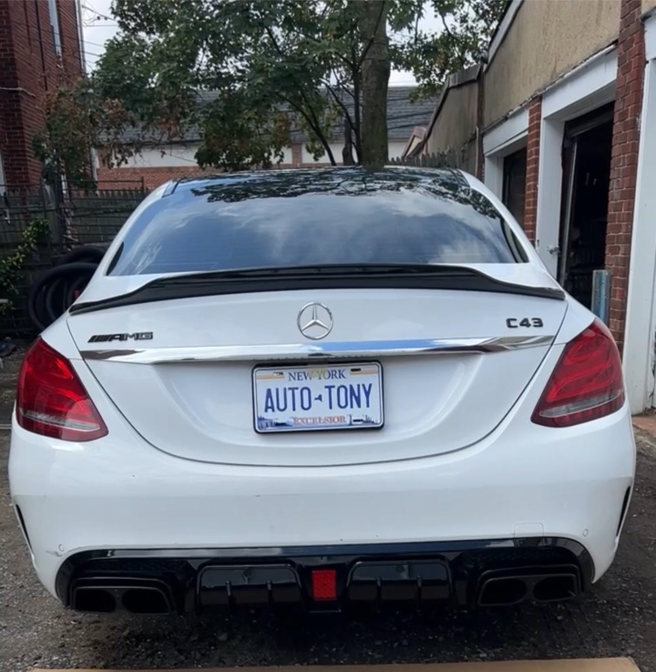 New Trunk Spoiler Carbon BiFer C-class 2015-2021