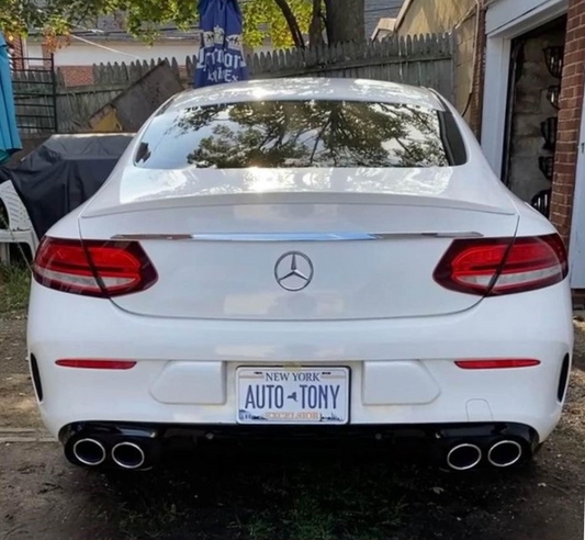 Stylish Rear Diffuser | 2015-2020 W205 C43 AMG Coupe | Perfect Fit for C300, C350, C400 & C43 Coupe Models