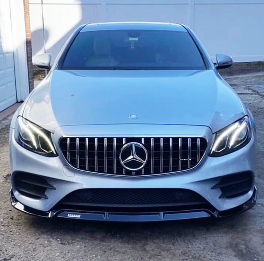 New Front Lip | E-Class W213 2016-2020 | Perfect Fit For E300, E350, E400, E43 AMG, E450, & E53 AMG Models